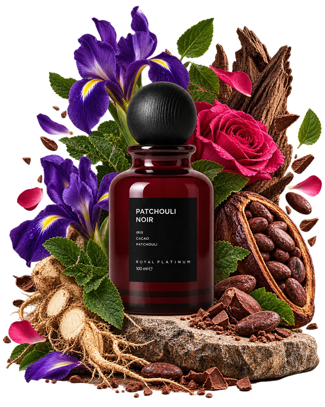 Ароматната композиция на PATCHOULI NOIR